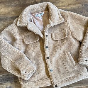 Tan Sherpa Lined Sherpa jacket